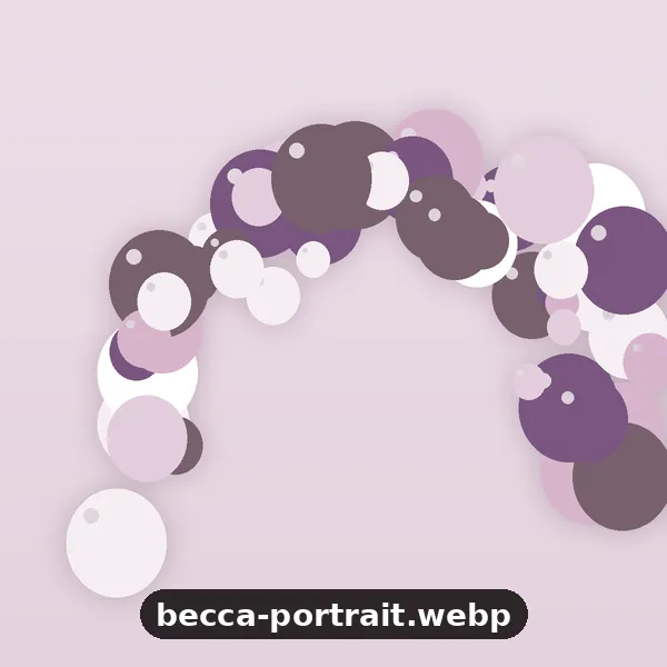 Portrait of Becca, founder of Balloon Bliss