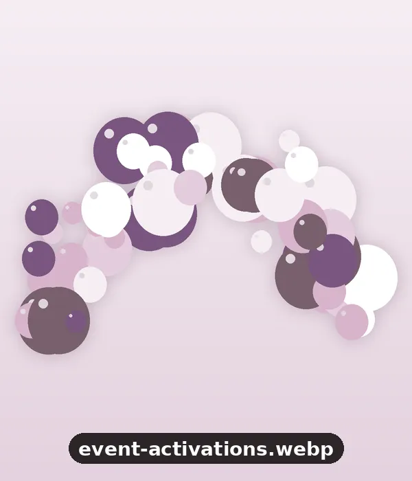 Branded balloon wall for a store activation
