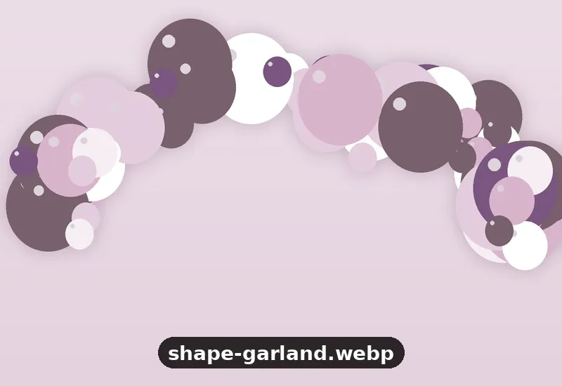 Organic Garland balloon design
